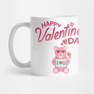 Happy Valentines Day - Teddy Loves U! Mug